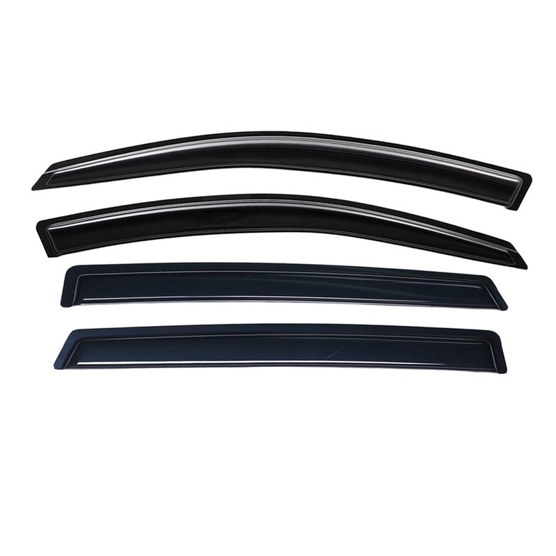 Lightronic واقي نافذة أوتوماتيكي خارجي ليتروينك شديد التحمل، يناسب هوندا بايلوت 2016-2022 (لا يشمل طراز تورينغ)، حماية من الأشعة فوق البنفسجية، واقي مطر، واقي ريح أصلي، تركيب بدون حفر، دخاني داكن، 4 قطع - Image 1